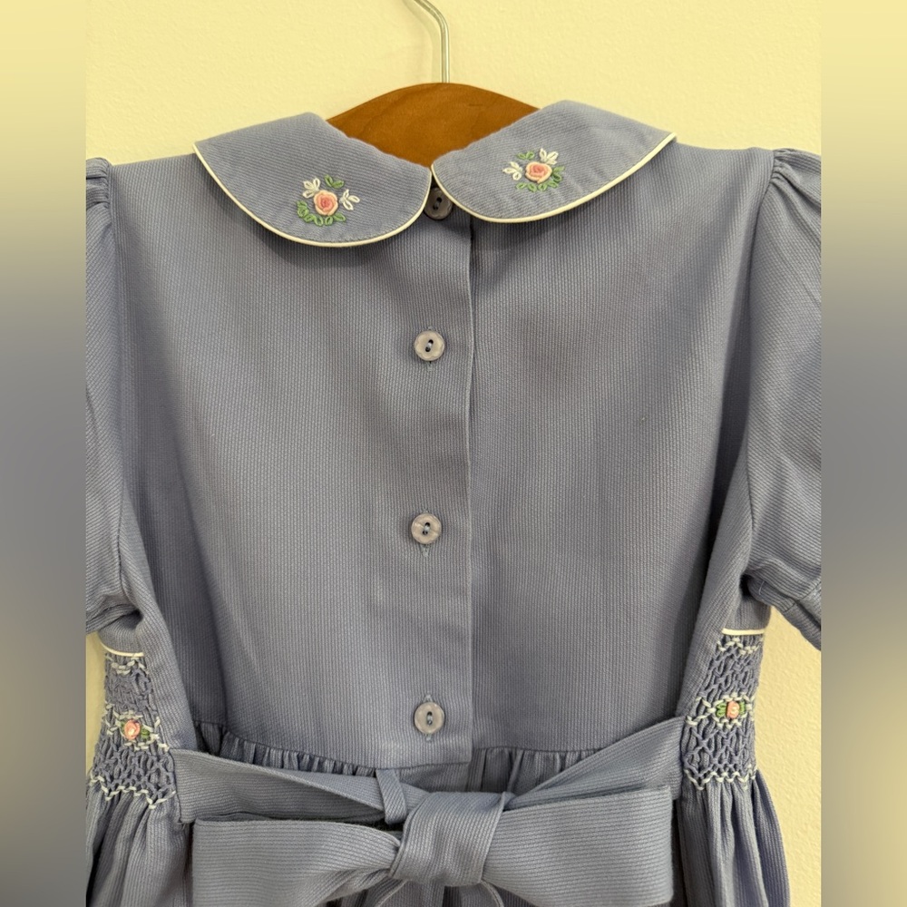 Laura Ashley Elegant Lavender Kids Dress - Picture 4 of 9